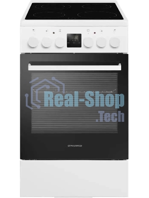 Плита электрическая Maunfeld MEC55CW08D белый, конфорок 4 шт, духовка 60 л, 50 см x 85 см x 60 см