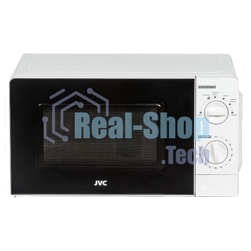 Микроволновая печь JVC JK-MW123M белый, 20 л, 700 Вт, переключатели - поворотный механизм