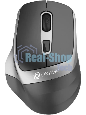 Мышь беспроводная Oklick 516MW черный/серебристый, 1600 dpi, радиоканал, Bluetooth, USB, кнопки - 6