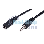 Кабель-удлинитель аудио Cablexpert CCA-423-2M-N, Jack 3.5(M)/Jack 3.5(F), 2м, черный, пакет