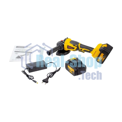 Угловая шлифовальная машина EDON AAG-21/125BL черный/желтый 25093