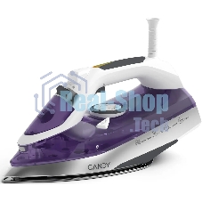 Утюг Candy CI-105 белый/фиолетовый, 2700 Вт, 55 г/мин, 240 г/мин