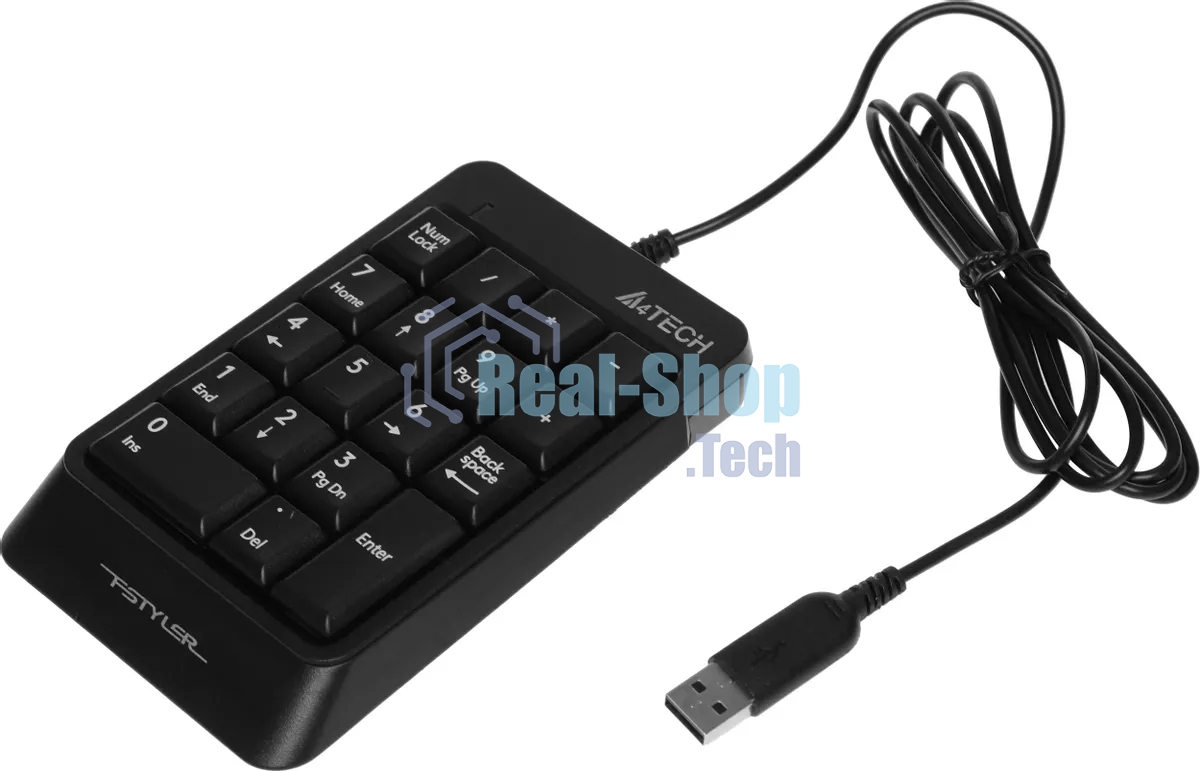 Числовой блок проводной A4Tech Fstyler FK13P, USB, черный
