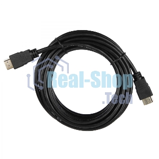 Кабель ACD-DHHM1-50B HDMI 1.4, Golden Plated,19m/19m, черный, 5м