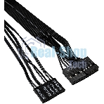 Компьютерный корпус Miditower ExeGate XP-332-UNS400 (ATX, БП UNS400 с вент. 12см, 2хUSB, аудио, черный)