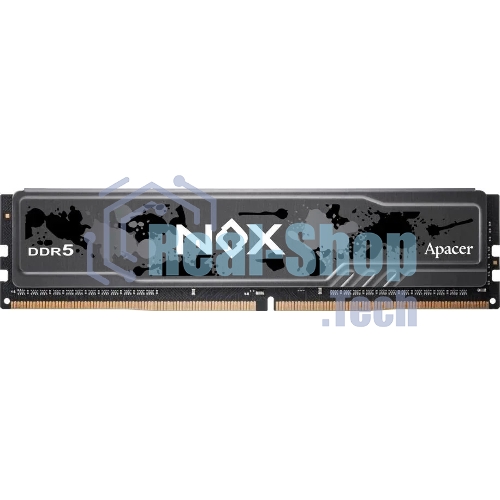 Оперативная память Apacer Nox, DDR5, 32Gb (2x16Gb), 6000MHz, CL40, DIMM, радиатор, черный