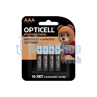 Батарея Opticell Professional LR03 AAA (4шт) блистер