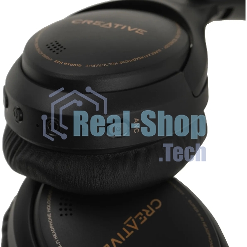 Беспроводные/проводные наушники Creative Zen Hybrid белый, полноформатные, Bluetooth + проводной, активное шумоподавление