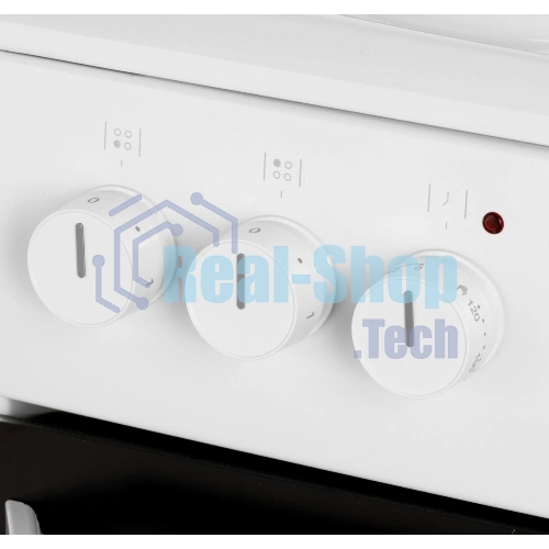 Плита электрическая Hansa FCEW54120 белый, конфорок 4 шт, духовка 62 л, 50 см x 85 см x 60 см