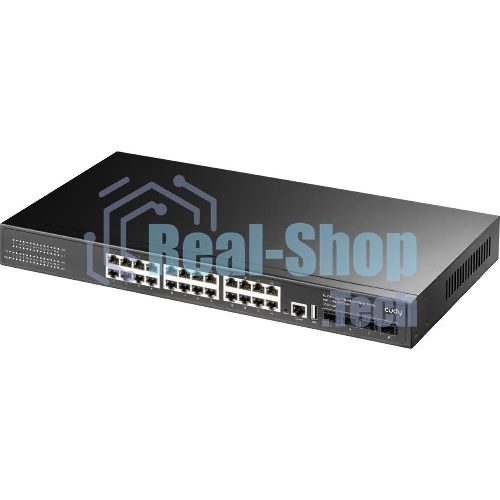 Коммутатор Cudy GS5024S4, 24×1 Гбит/с + 4×10 Гбит/с SFP+