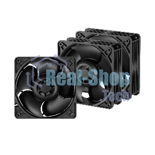 Комплект вентиляторов для корпуса Arctic S12038-4K 3 Pack черный, 120 мм, 4000 об/мин, 4 pin