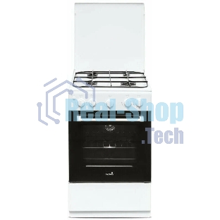 Плита газовая Cezaris ПГ 2150-04 белый, конфорок 4 шт, духовка 43 л, 51 см x 85 см x 55 см