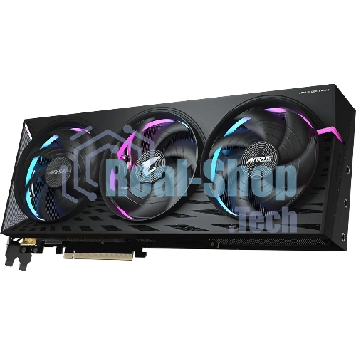 Видеокарта Gigabyte PCI-E GV-R9070XT AORUS E-16GD 1.0 AMD Radeon RX 9070XT 16Gb 256bit GDDR6 2175/20000 HDMIx2 DPx2 HDCP Ret