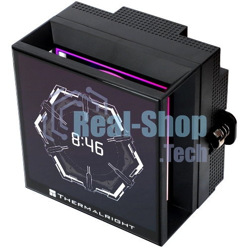 Водяное охлаждение для процессора Thermalright Hyper Vision 360 (360mm, LED, Black, ARGB/Fans: 3x120mm, 69CFM, 27dBA, 2150RPM/Pump height 68mm, 6400RPM, Rad thickness 27mm/S: 1700, 1200, 1851, 115X, 2011, 2066, AM5, AM4)