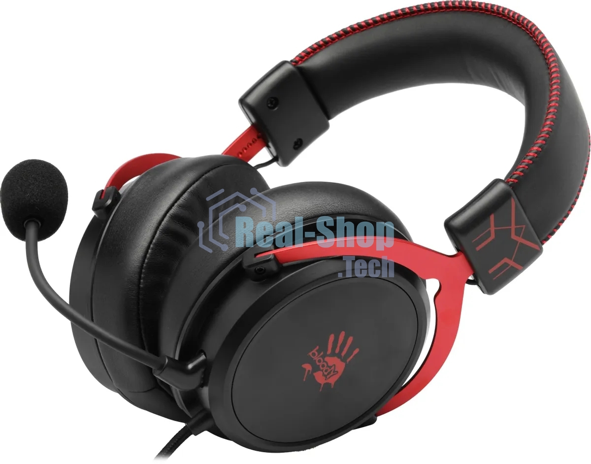 Гарнитура Bloody M590i Sports красный-чёрный, проводная, USB