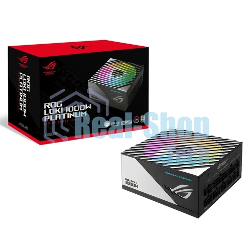 Блок питания ASUS ROG-LOKI-1000P-SFX-L GAMING (90YE00N1-B0NA00), 1000Вт, 80 PLUS Platinum, 135мм, модульный, серый и черный
