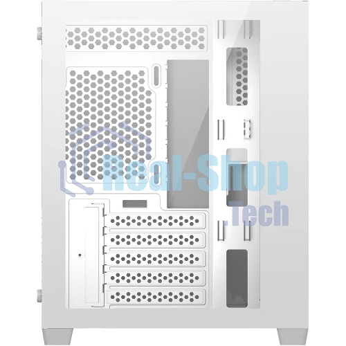 Компьютерный корпус Bloody BD-CC108 белый без БП mATX 9x120мм 2xUSB 3.0 audio bott PSU