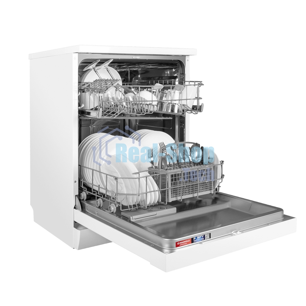 Посудомоечная машина Maunfeld MWF60120W, белый, 59.5 см, 12 компл., сушка конденсационная, 49 дБ, класс A++