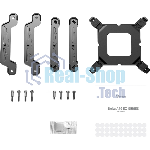 Кулер для процессора Ocypus Delta A40 EX BK ARGB, 120мм ARGB FAN, 4 HEAT PIPES, 4-PIN PWM, 500-1800 RPM, 29DBA, HYDRO BEARING, LGA115X/1200/1700/18XX, AM4/AM5