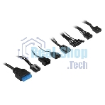 Компьютерный корпус PCCooler IE200 BK, Tempered Glass Full Tower, черный, TG, SPCC, 1x120мм ARGb E-ATX, ATX, mATX, mITX 180/380/220мм 4x2.5