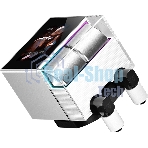 Система охлаждения Water Cooling System PCCooler DS360 Display WH (310W, 360мм, LED, белый, ARGb Pump/Fans: 3x120мм, 90.56CFM, 39.8dBA, 2500RPM/Pump height 65мм, 15dBA, 2600RPM, Rad thickness 27мм/S: 1851, 1700, 1200, 115X, AM5, AM4)