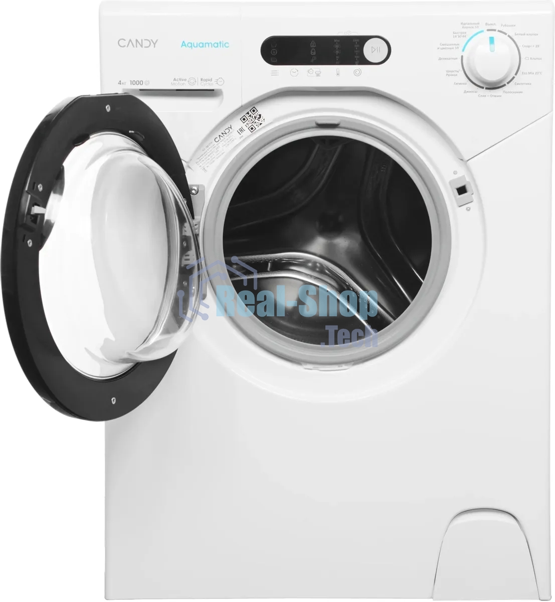Стиральная машина Candy AQUE 1043DR-07 белый, загрузка фронтальная 4 кг, 1000 об/мин, класс: А