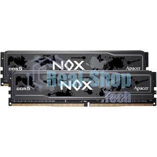 Оперативная память Apacer Nox, DDR5, 32Gb (2x16Gb), 6000MHz, CL40, DIMM, радиатор, черный