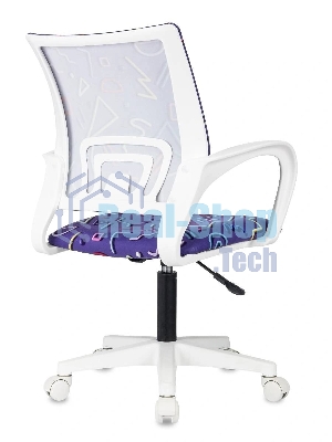 Кресло Domfy DK X-ROOM WH фиолетовый Sticks 08 крестов. пластик пластик белый