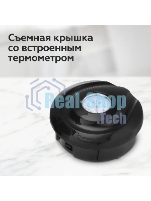 Электрочайник BQ KT1709S черный, 1.5 л, 1800 Вт, скрытый нагревательный элемент