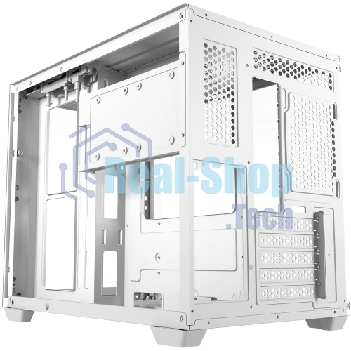 Компьютерный корпус Bloody BD-CC108 белый без БП mATX 9x120мм 2xUSB 3.0 audio bott PSU