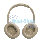 Беспроводные/проводные наушники JBL Tune 730BT бежевый, полноразмерные, Bluetooth + проводной, быстрая зарядка