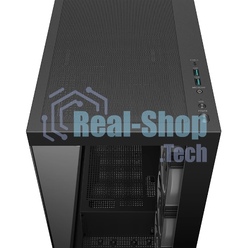Компьютерный корпус Deepcool CG580 4F V2 без БП, боковое окно (панорама), 4x120мм ARGB PWM вентилятора, черный, ATX (R-CG580-BKADA4-G-2)