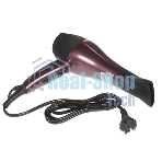 Фен Delta DL-0937 черный/бордовый, 2000 Вт, ионизация