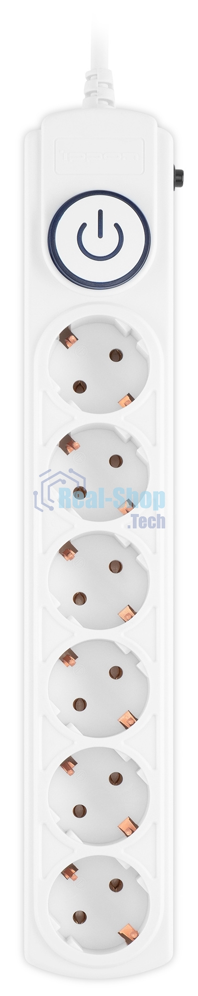 Сетевой фильтр Ippon BK-6-EU-3-10-W 3 м, 6 розеток, белый, коробка