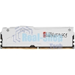 Оперативная память Kingston Fury Beast, DDR5, 16Gb (1x16Gb), 5600MHz, CL40, DIMM, радиатор, RGB, белый