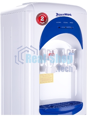 Кулер для воды Aqua Work 17LWR, верхняя загрузка, без нагрева, без охлаждения, белый/синий