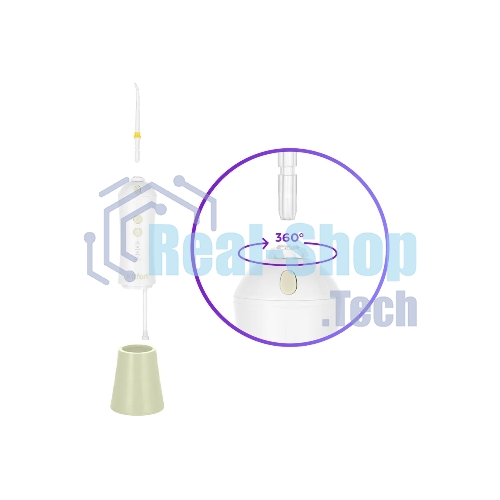 Ирригатор Kitfort КТ-2958-2 портатив. 4насад. зеленый/белый