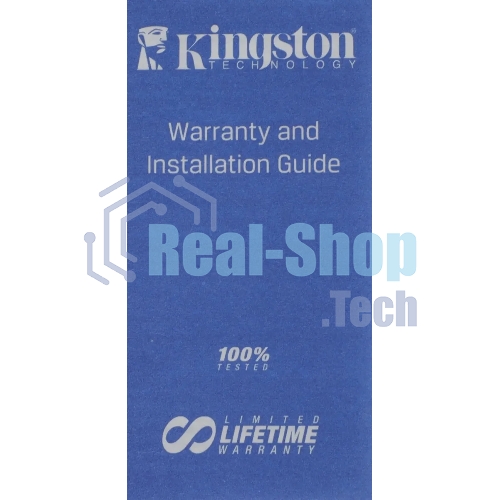 Оперативная память Kingston ValueRAM, DDR4, 16GB (1x16GB), 3200 MHz, CL22, без радиатора
