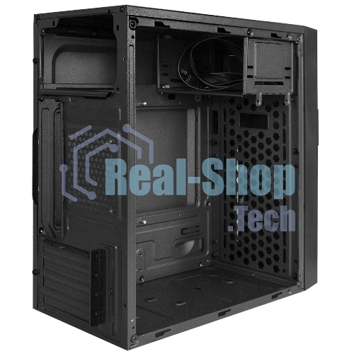 Компьютерный корпус Minitower ExeGate BAA-105-01-UNS400 (mATX, БП UNS400 с вент. 12см, 2*USB, аудио, черный)