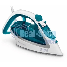 Утюг Tefal FV5718E0 бирюзовый, 2500 Вт, 45 г/мин, 195 г/мин, 270 мл