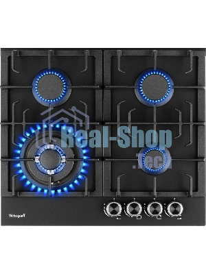 Газовая варочная панель Weissgauff HGG 641 BV Nano Matt Glass