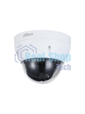 Уличная купольная IP-видеокамера Dahua 2Мп; 1/2.8” CMOS; моторизованный объектив 2.8~12 мм; механический ИК-фильтр; чувствительность 0.008лк@F1.7; сжатие: H.265+, H.265, H.264+, H.264, MJPEG; 2 потока