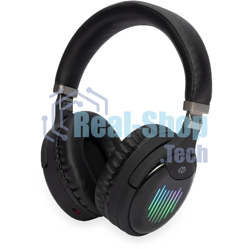 Беспроводные/проводные наушники Digma BT-16 черный, накладные, Bluetooth + проводной, складная конструкция, до 10 ч