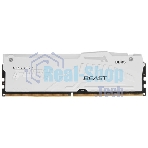 Оперативная память Kingston Fury Beast, DDR5, 16Gb (1x16Gb), 5600MHz, CL40, DIMM, радиатор, RGB, белый