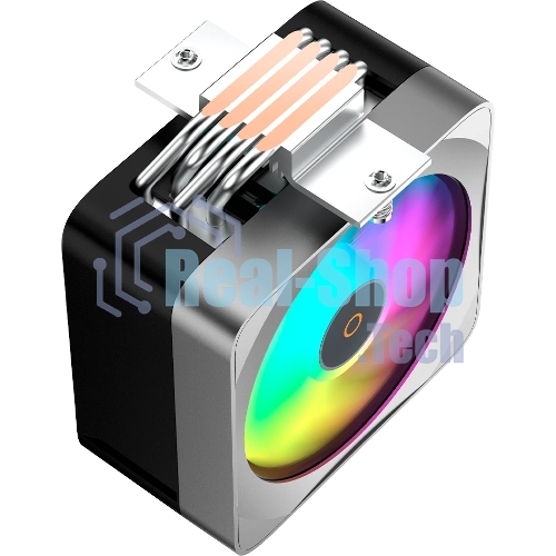 Кулер для процессора Ocypus Delta A40 EX BK ARGB, 120мм ARGB FAN, 4 HEAT PIPES, 4-PIN PWM, 500-1800 RPM, 29DBA, HYDRO BEARING, LGA115X/1200/1700/18XX, AM4/AM5