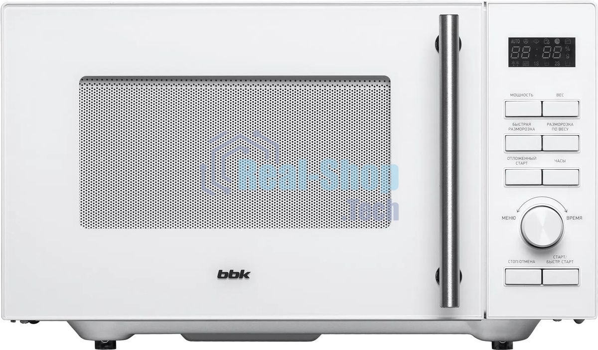 Микроволновая печь BBK 23MWS-951T/W белый, 23 л, 900 Вт, переключатели - кнопки, поворотный механизм