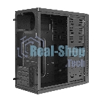 Компьютерный корпус Minitower ExeGate QA-412U-UNS500 (mATX, БП UNS500 с вент. 12см, 2хUSB+2хUSB 3.0, аудио, черный)