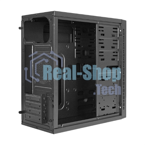 Компьютерный корпус Minitower ExeGate QA-412U-UNS500 (mATX, БП UNS500 с вент. 12см, 2хUSB+2хUSB 3.0, аудио, черный)