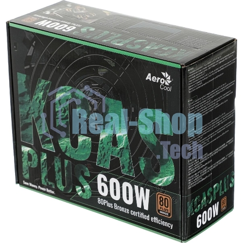 Блок питания Aerocool/Formula KCAS PLUS 600W, 600Вт, 80 PLUS Bronze, 120мм, черный
