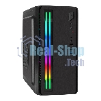 Компьютерный корпус Minitower ExeGate mEVO-7805-XP450 (mATX, БП XP450 с вент. 12см, 2*USB+1*USB 3.0, аудио, черный, с 2*RGb подсветкой)